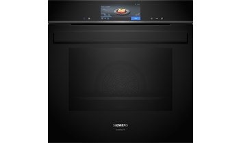 Siemens HS958GCB1 iQ700, Einbau-Dampfbackofen, 60 x 60 cm, Schwarz, Edelstahl - Studioline