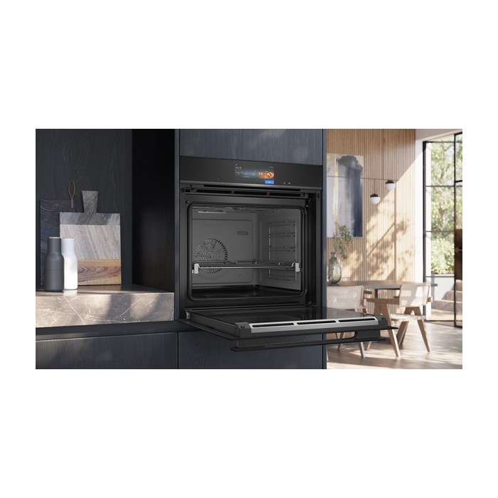 Siemens HS958GED1 iQ700, Einbau-Dampfbackofen, 60 x 60 cm, Schwarz, Edelstahl - StudioLine