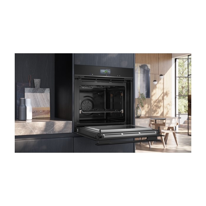 Siemens HM976GMB1 iQ700, Einbau-Backofen mit Mikrowellenfunktion, 60x60 cm - StudioLine